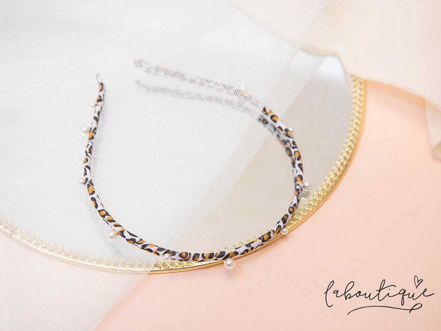 Online Diadema - Guadalupe Animal Print Perlas