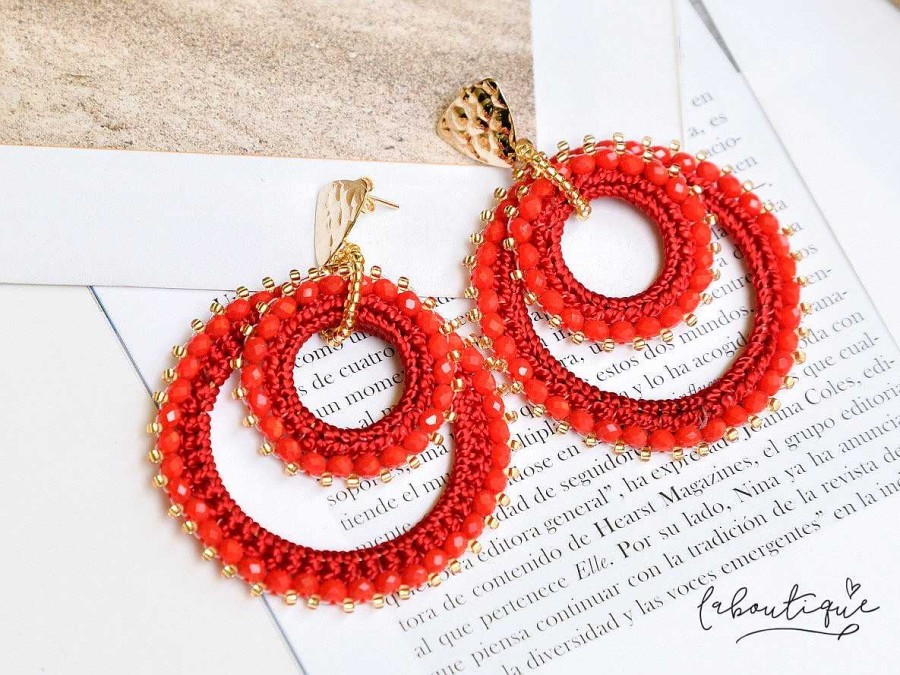 Online Maxi Aretes - Alexia Doble Argolla - Ingresa A Ver Colores!