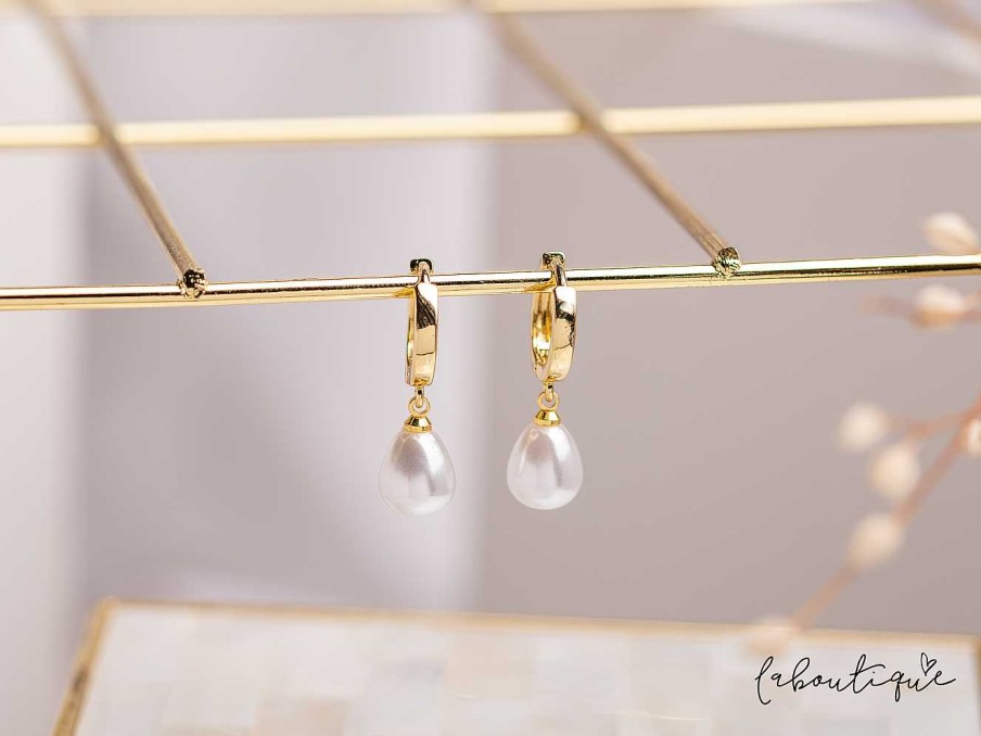 Clearance Argollas - Pearl Gold