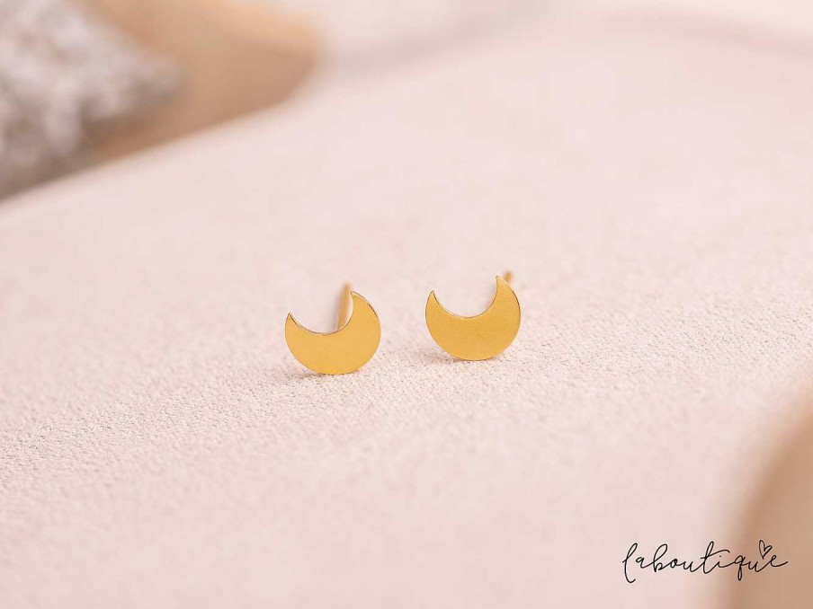 Wholesale Aretes Mini - Lunita Gold