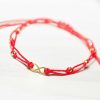 Clearance Pulseras Hilo Nudo - Infinito Mini Rojo