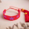 Best Pulseras Hilo Tejidas - Magic Star Red