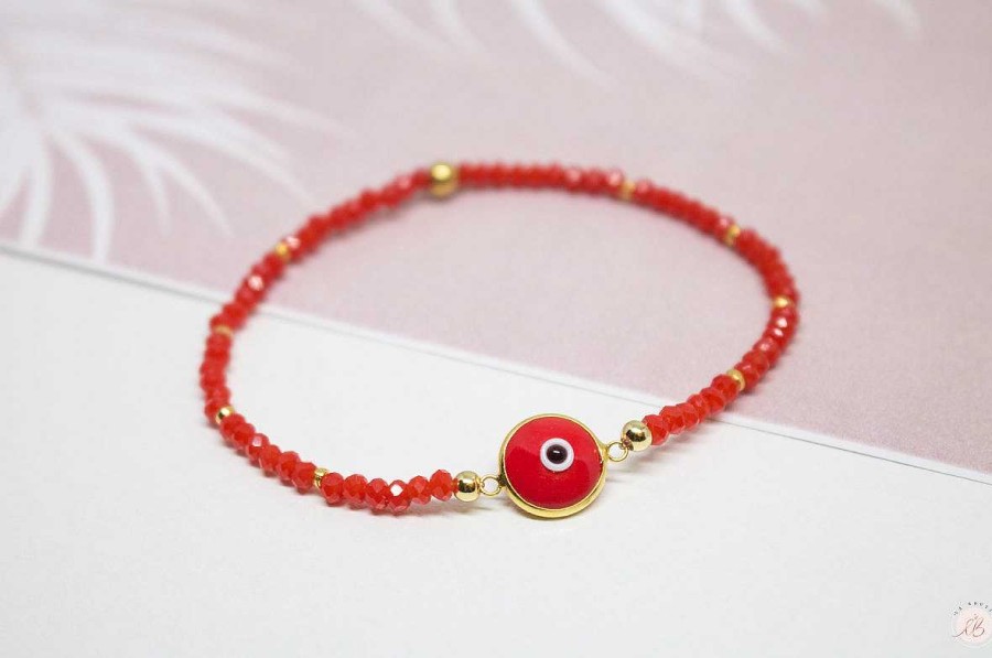 Online Pulseras Murano - Ojo Turco Rojo