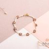 Clearance Pulseras - Florencia Blanco Rose Gold