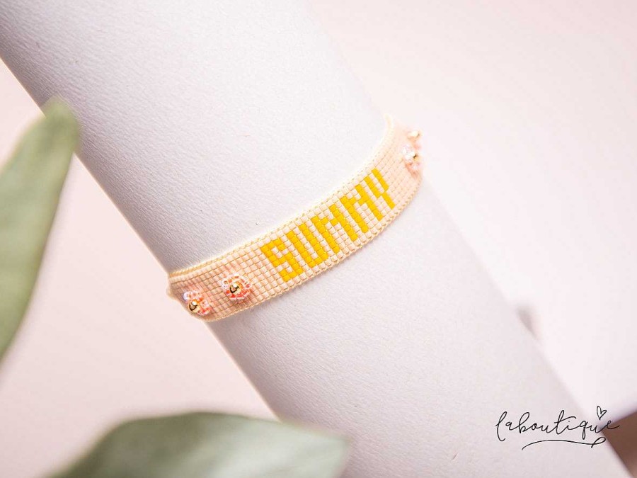 Hot Pulseras Hilo Tejidas - Happy Bracelet Sunny