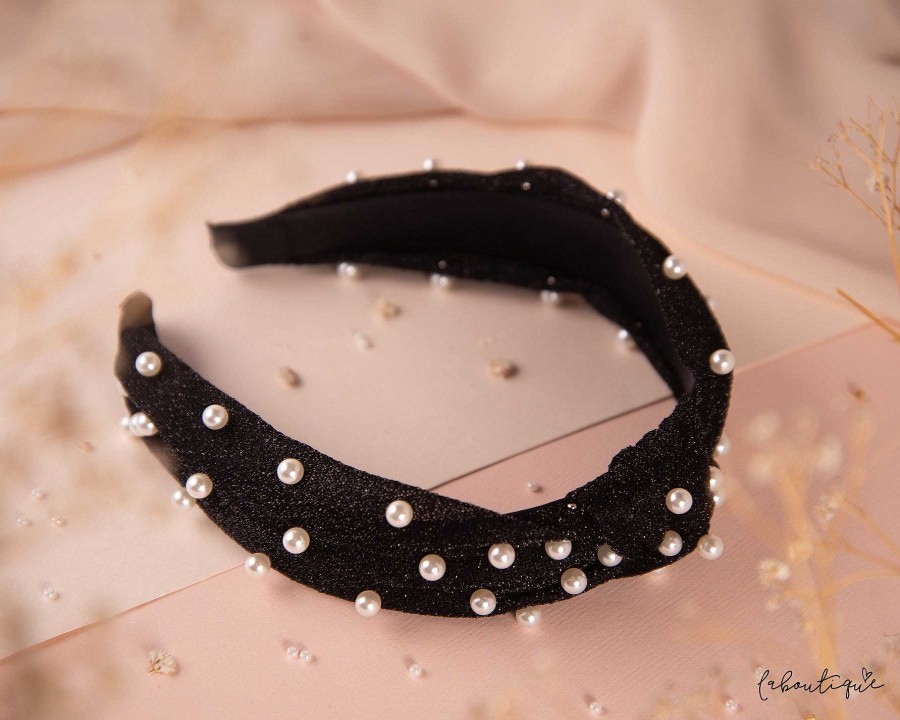 Clearance Diadema - Pearl Shine Negra