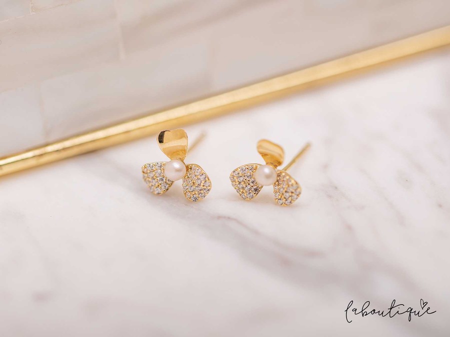 Clearance Aretes Mini - Petalo Brillante