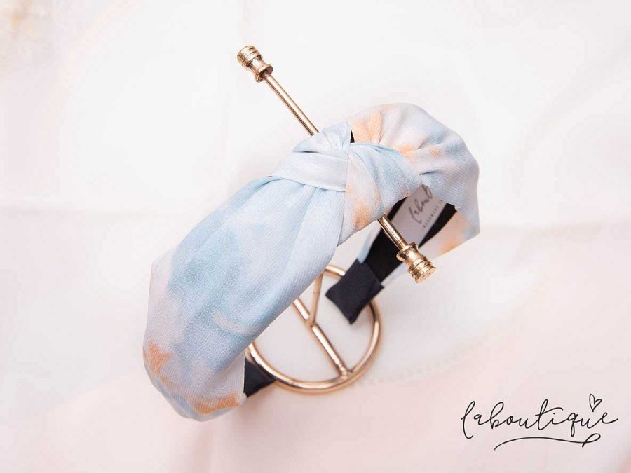 Wholesale Diadema - Tie Dye Cielo Celeste Pastel