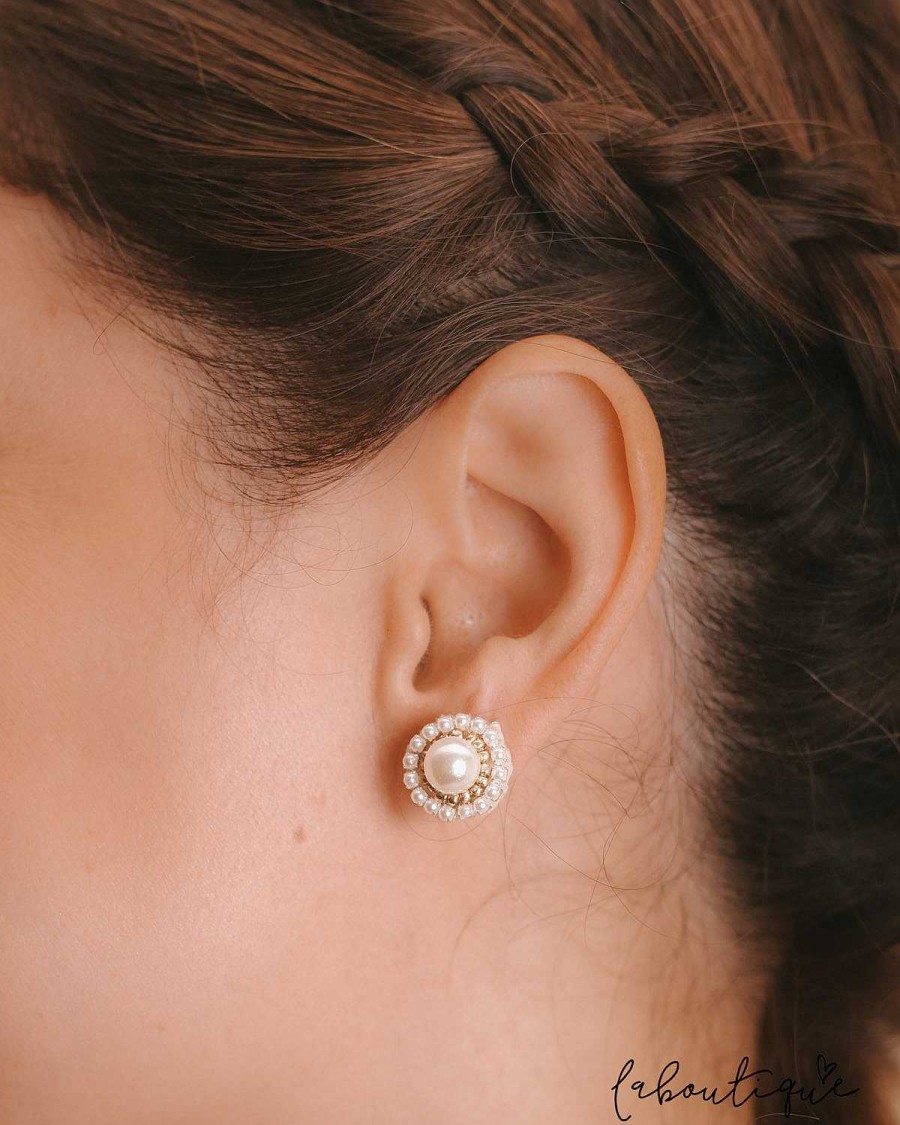 Hot Aretes Bordados - Antonia Pearl