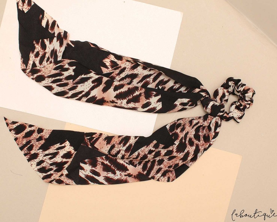 Hot Collets - Scrunchie Lazo Animal Print Star Marr N