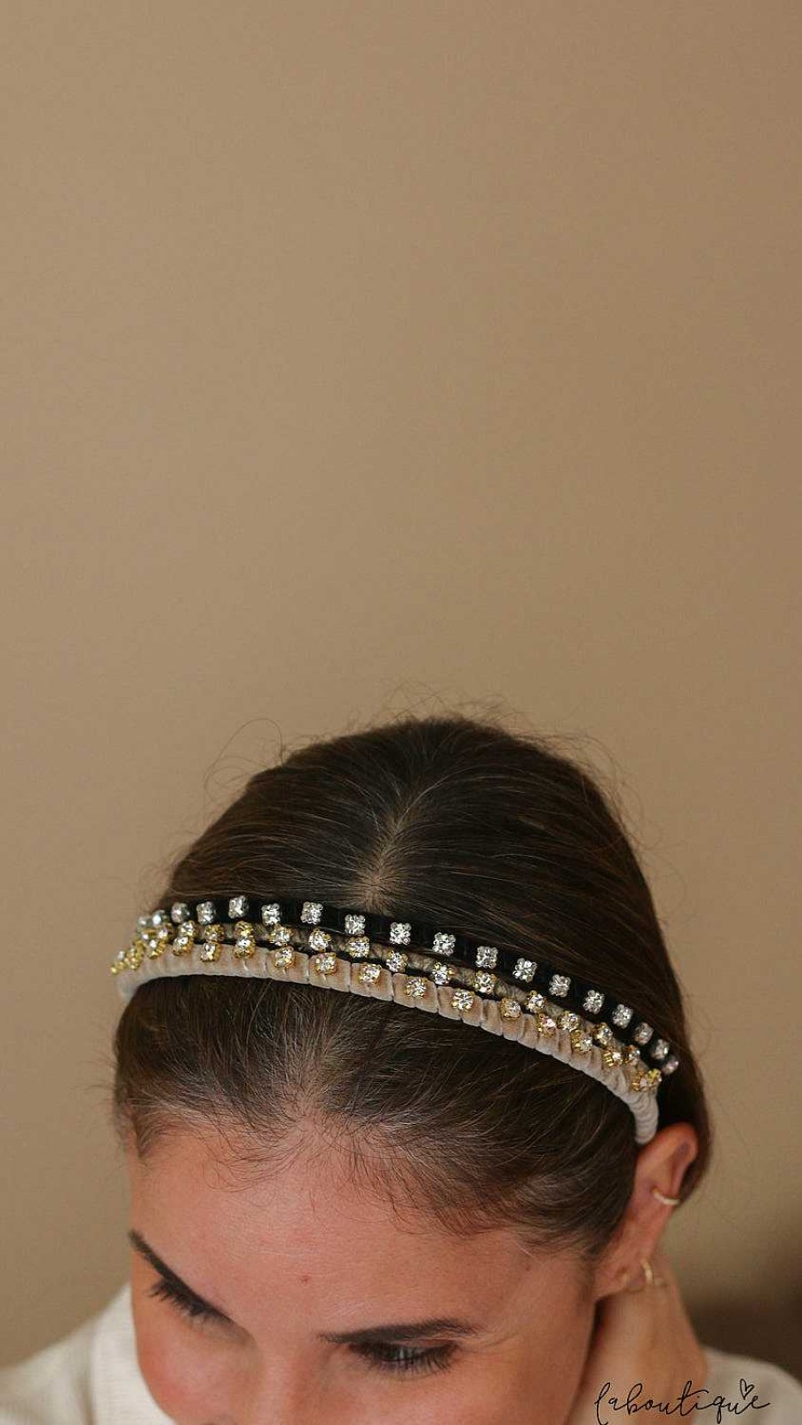 Clearance Diadema - Guadalupe Cristal Beige