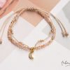 Clearance Pulseras Hilo Murano - Luz De Luna Combinaci N Mel N