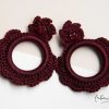 New Maxi Aretes - Alexia Crochet Rojo Vino