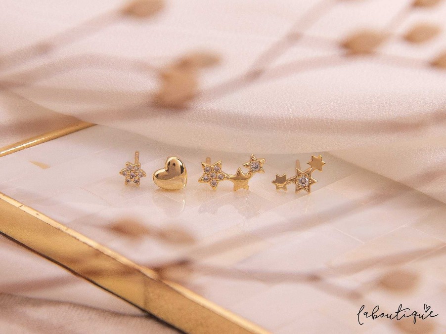 Hot Aretes Mini - Trio De Estrellas