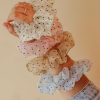 Clearance Collets - Scrunchie Little Dots Crema