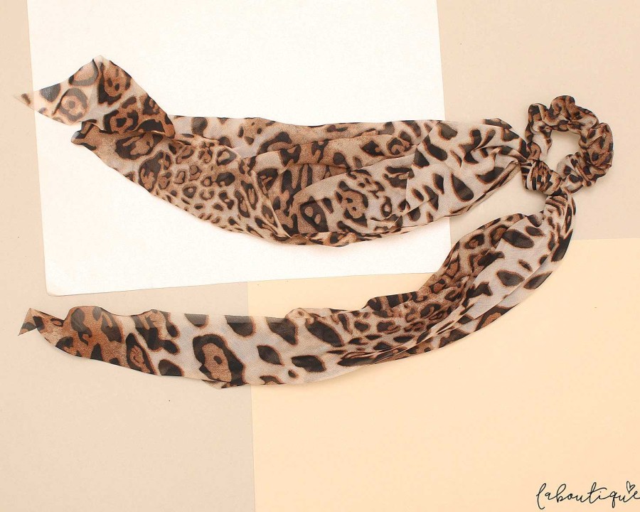 Wholesale Collets - Scrunchie Lazo Animal Print