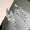 Online Maxi Aretes - Hoja De Brillos Colgantes