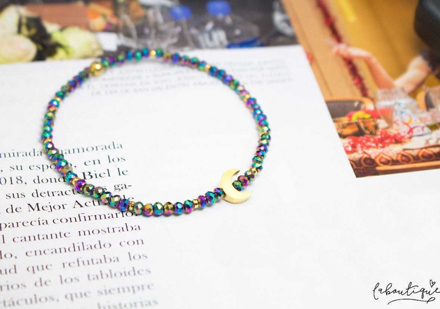 Online Pulseras Murano - Luna Pasante Multicolor