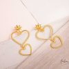 New Maxi Aretes - Corazones Colgante Trendy