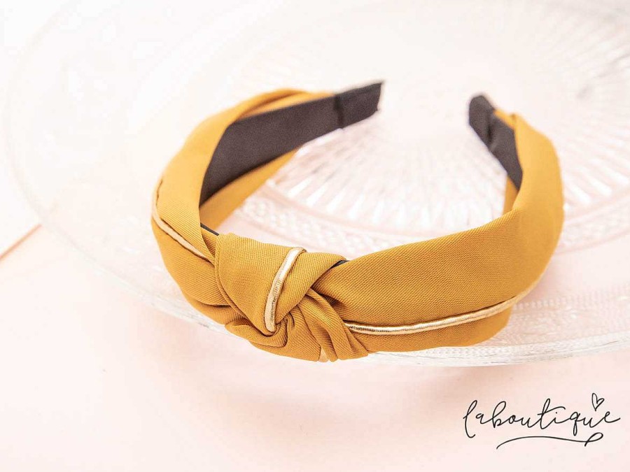 Clearance Diadema - Danna Gold Mostaza