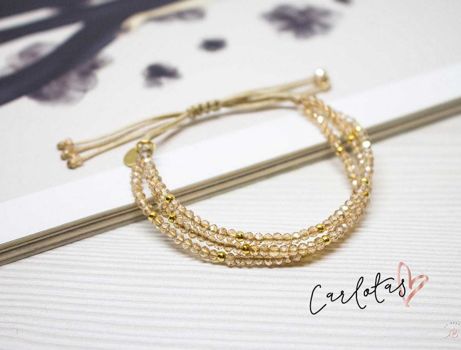 Best Pulseras Hilo Carlotas - Caramelo