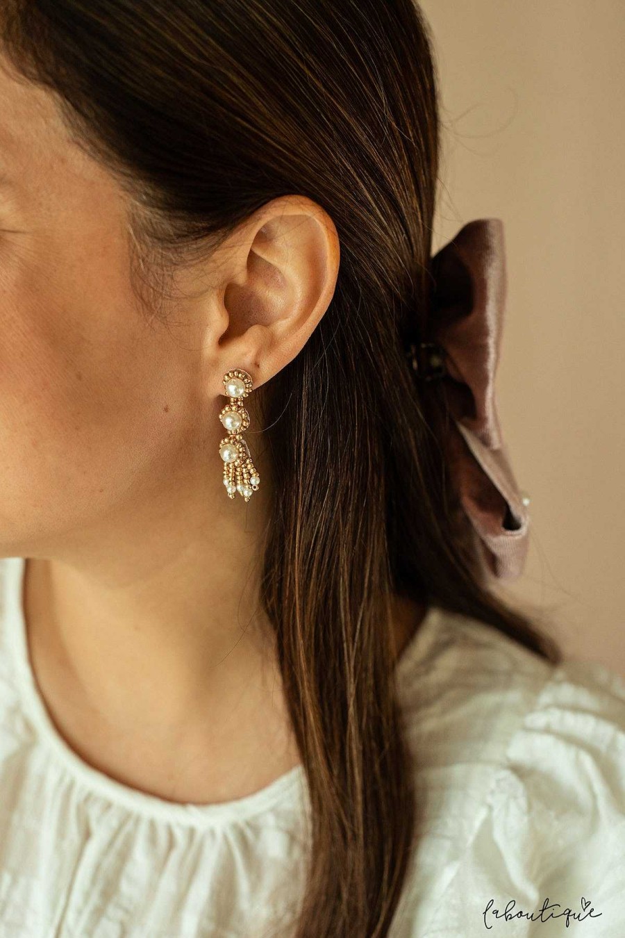 Best Aretes Bordados - Margaritas