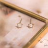 Hot Aretes Mini - Estrella Silueta Perla