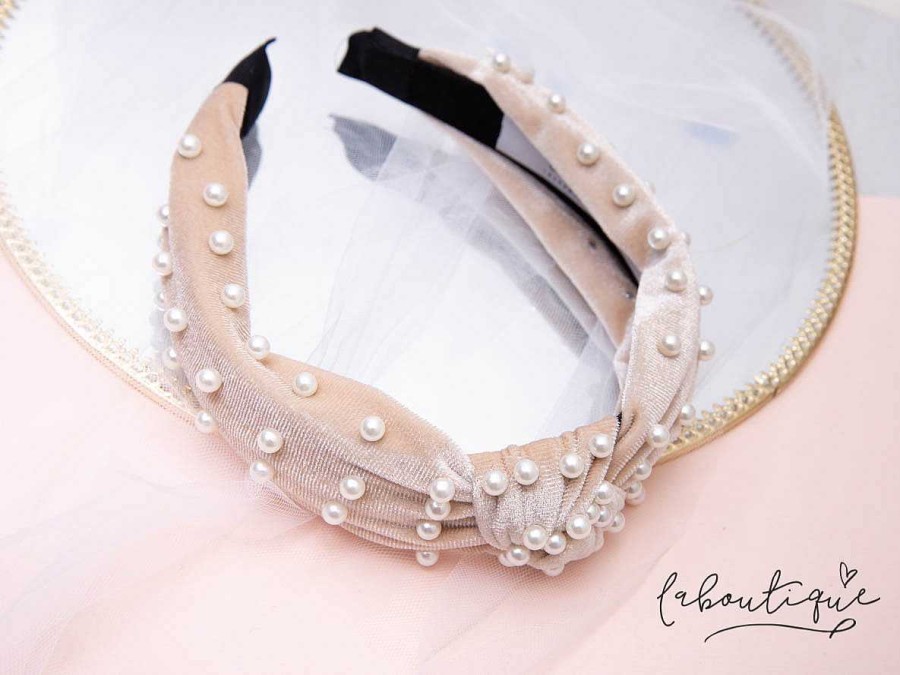 Online Diadema - Pen Lope Crema Y Perlas