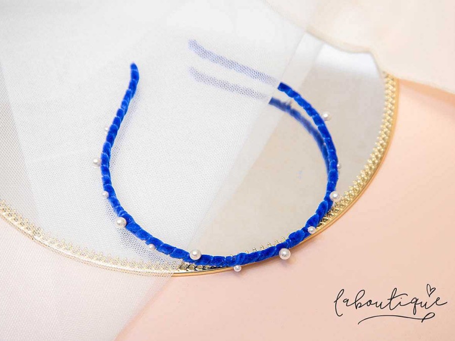 Online Diadema - Guadalupe Azul Perlas