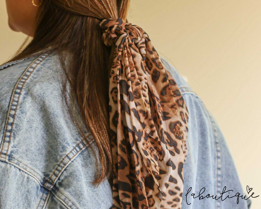 Wholesale Collets - Scrunchie Lazo Animal Print