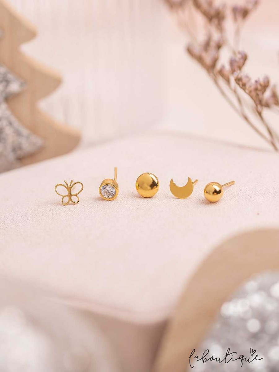 Clearance Aretes Mini - Bombita Gold