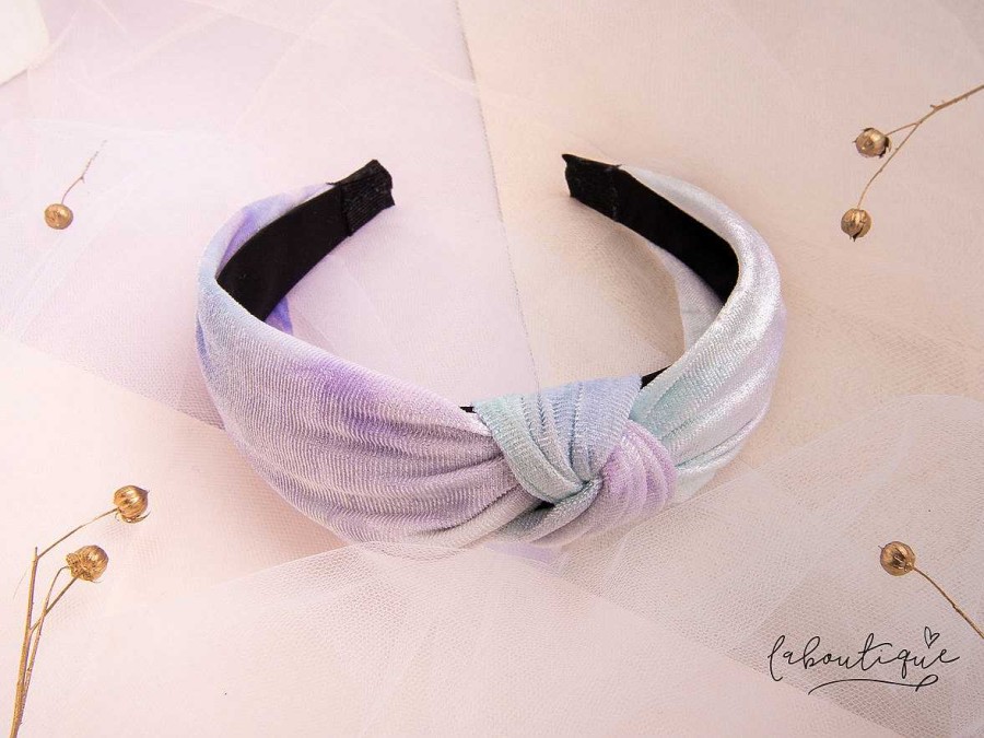 New Diadema - Tie Dye Tono Lila Celeste