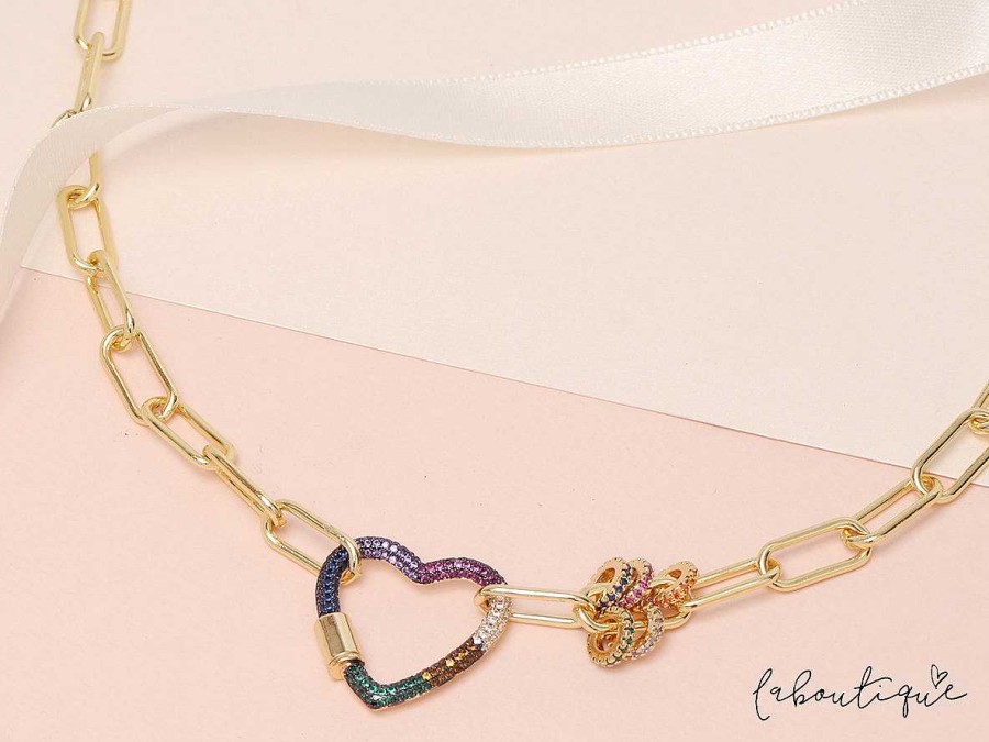 Wholesale Cadenas - Rainbow Heart