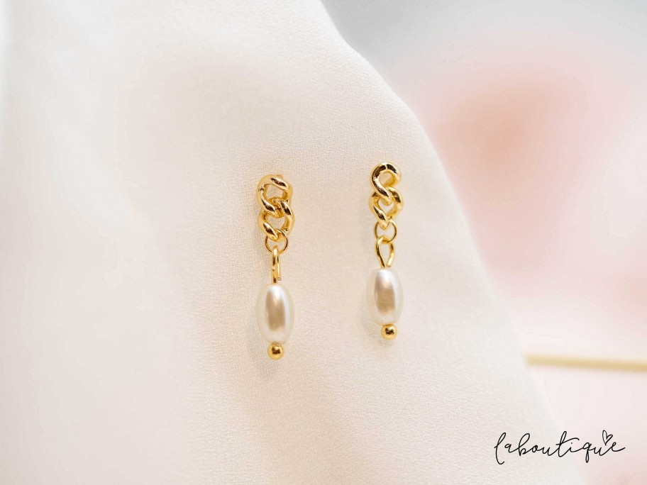 Best Aretes Mini - Lia Gold