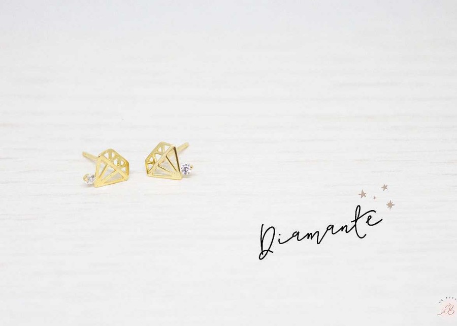 Online Aretes Mini - Diamante Con Circoncito