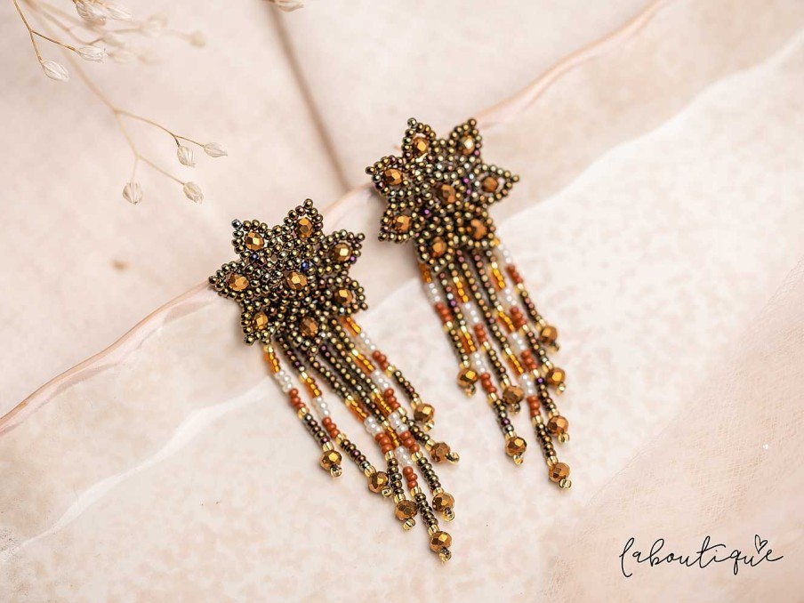 Online Maxi Aretes - Floral Fiesta Brown