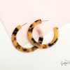 Online Maxi Aretes - Argollas Acr Lico Animal Print