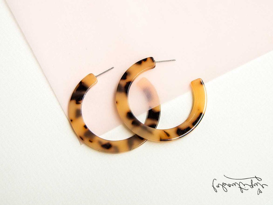 Online Maxi Aretes - Argollas Acr Lico Animal Print