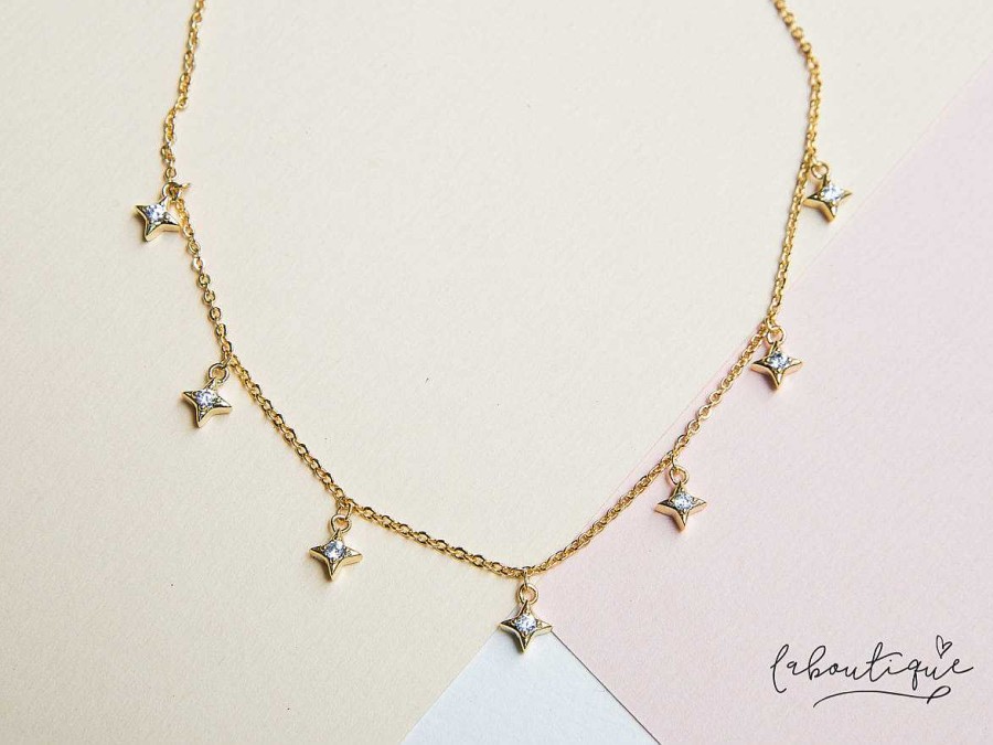 New Choker- Estrellitas Colgantes