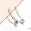 Hot Maxi Aretes - Hook Dorado Brillos Punto De Luz Grande