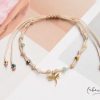 Online Pulseras Hilo Nudo - Laura Lib Lula Hilo Beige Combinaci N Pastel