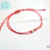 Online Pulseras Hilo B Sicas - Punto De Luz Rojo