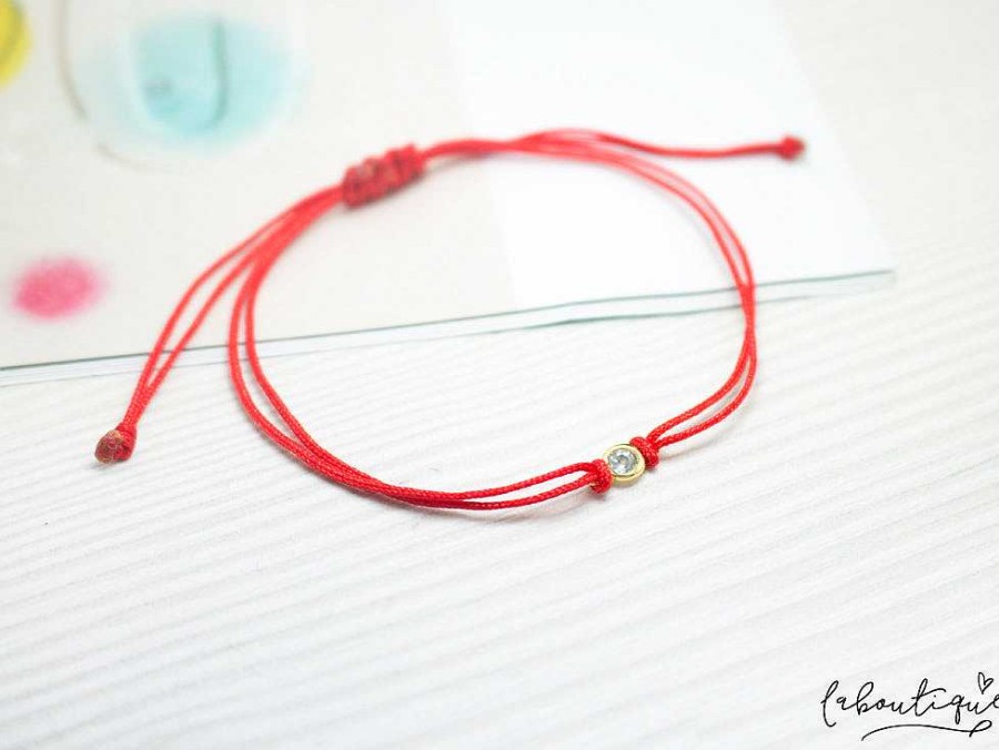 Online Pulseras Hilo B Sicas - Punto De Luz Rojo