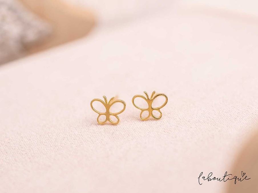 Online Aretes Mini - Mariposa Gold