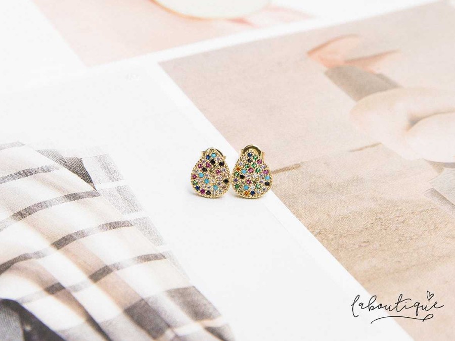 Hot Aretes Mini - Gotas Circoncito Multicolor