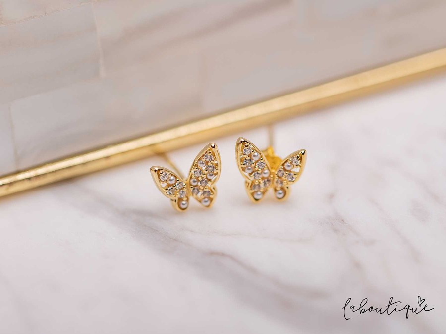 New Aretes Mini - Mariposa Brillante