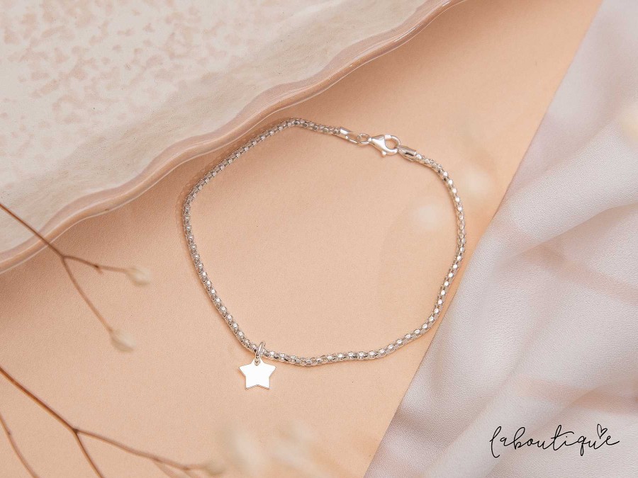 Wholesale Pulseras Broche- Estrella Silver