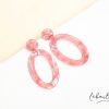 Clearance Maxi Aretes - Acrilico Pink