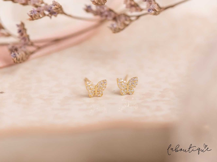 Wholesale Aretes Mini - Mariposa Shine