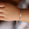 Clearance Pulseras Hilo Nudo - Nude Rosa Amor Infinito De Oro Ni A